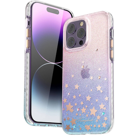 Kingxbar Heart Star Series case for iPhone 14 Plus case with zodiac stars