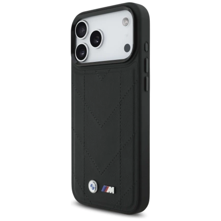 BMW M Quilted Logo MagSafe Case for iPhone 17 Pro Max - Black