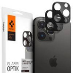 Spigen Optik. TR Camera Protector Kamera aus gehärtetem Glas (2 Stück) iPhone 14 Pro / 14 Pro Max schwarz