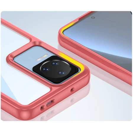 Outer Space Case Xiaomi Poco F4 5G cover with a flexible frame red