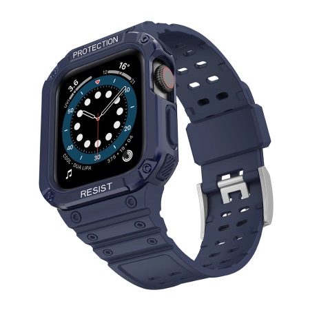 Schutzarmband für Apple Watch 38/40/41 mm Panzergehäuse-Armband - Blau