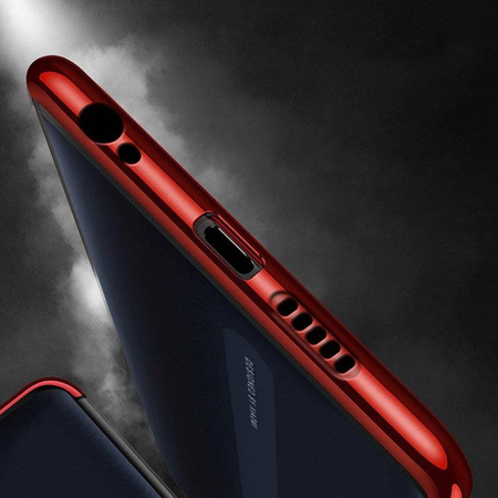Clear Color case żelowy pokrowiec etui z metaliczną ramką Xiaomi Redmi 8A czarny