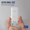 Allity ładowarka sieciowa GaN PD QC ATC-01-20WC 1x USB-C 20W biała