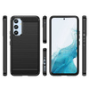 Carbon Case etui do Samsung Galaxy A54 5G elastyczny silikonowy karbonowy pokrowiec niebieskie