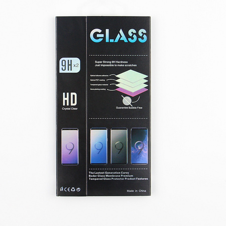 Szkło hartowane 5D do iPhone 16 Plus 6,7&quot; czarna ramka