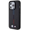 Etui BMW Quilted Tricolor MagSafe na iPhone 15 Pro - czarne