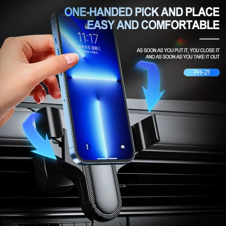 JELLICO uchwyt samochodowy grawitacyjny PH21 Czarny