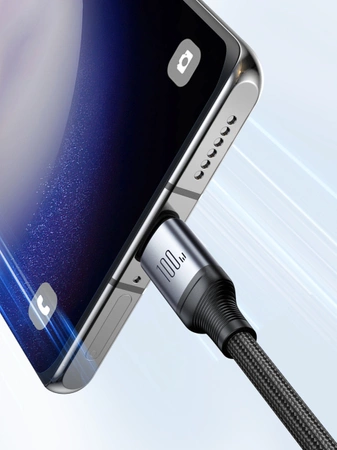 2-in-1-Kabel Joyroom Speedy-Serie SA21-1T2 USB-C - USB-C / USB-C 1,5 m schwarz