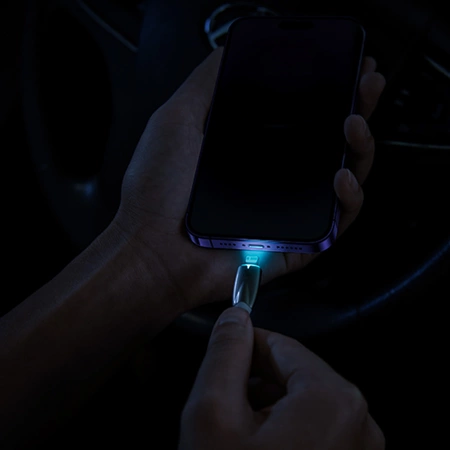 Baseus Glimmer Series kabel do szybkiego ładowania USB-C 480Mb/s PD 100W 2m biały