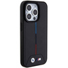 Etui BMW Quilted Tricolor MagSafe na iPhone 15 Pro - czarne