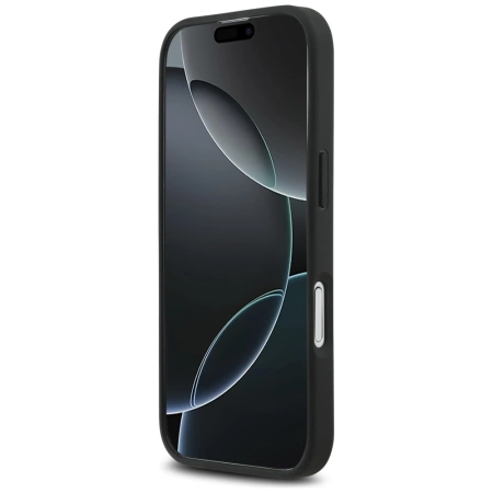 Etui Mercedes Leather Vintage Logo MagSafe na iPhone 17 - czarne