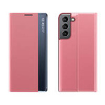 New Sleep Case etui do Samsung Galaxy S23 pokrowiec z klapką podstawka różowe