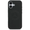 Mercedes Leather Vintage Logo MagSafe Case for iPhone 17 - Black