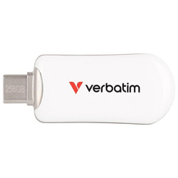 Pendrive Verbatim Plectra 256GB USB-C     biały/white 30230