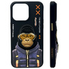 Nimmy etui iPhone 15 Pro Max 6.7"         czarny/black Cool&Cute 2.0 Monkey