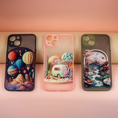 Nakładka Ultra Trendy do iPhone 14 6,1&quot; Travel zielona