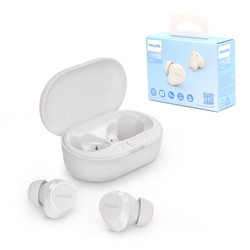 SŁUCHAWKI PHILIPS DOUSZNE TWS BEZPRZEWODOWE BLUETOOTH TRUE WIRELESS  BIAŁE Phil-TAT1209WT/00