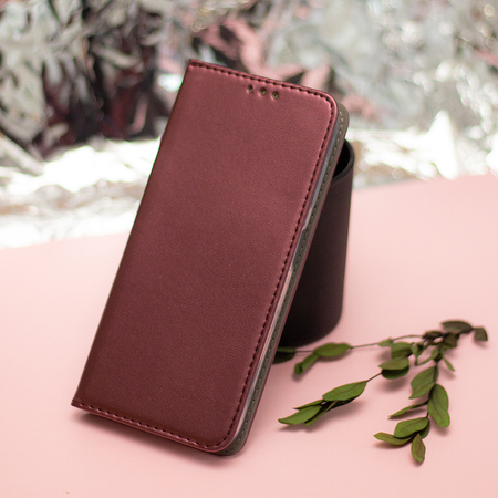 Etui Smart Magnetic do Samsung Galaxy A17 5G burgundowe