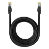 Baseus High Speed ​​Cat 5 RJ-45 1000Mb/s Ethernet cable 8m round - black