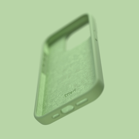 Nakładka Etteri Silicone Case do iPhone 13 6,1" jasnozielona