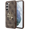 Guess 4G Big Metal Logo - Etui Samsung Galaxy S23 (brązowy)