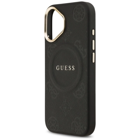 Guess Peony Hot Stamp MagSafe Case for iPhone 17 - Black
