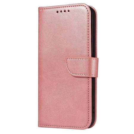 Magnet Case Elegant Case Cover Flip Cover Xiaomi Poco X4 NFC 5G Pink