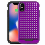 Zizo Star Diamond Hybrid Cover - Etui iPhone X (Purple/Black)