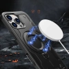 Hybrid Armor Trendige Hülle mit MagSafe für iPhone 16 Pro Max – Schwarz