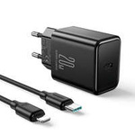 USB-C-Ladegerät 20 W PD Joyroom JR-TCF06 mit USB-C-Kabel – Lightning | Schwarz