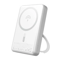 Dudao K28 10000 mAh PD 22,5 W MagSafe Powerbank mit Metallgehäuse und Ringständer - Silber