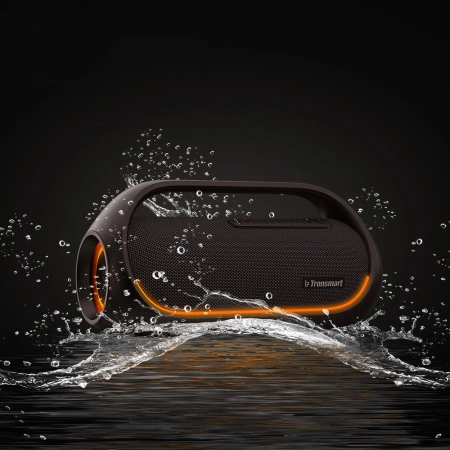 Tronsmart Bang wasserdichter kabelloser Bluetooth-Lautsprecher 60W mit Powerbank-Funktion schwarz (723928)