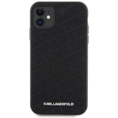 Oryginalne Etui KARL LAGERFELD Hardcase KLHCN61PQKPMK do iPhone 11 (Quilted K Pattern / czarny)