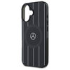 Original Handyhülle IPHONE 16 Mercedes Hardcase MB Double Layer Crossed Lines MagSafe (MEHMP16S23HRSK) schwarz