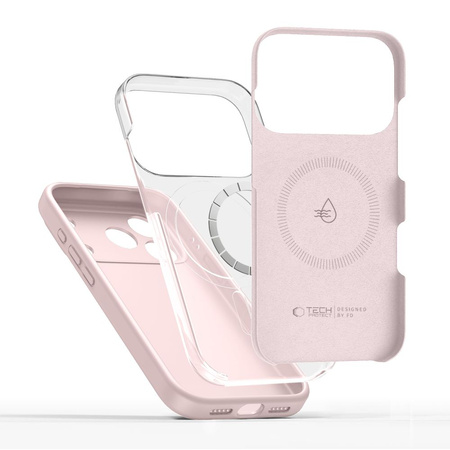 TECH-PROTECT SILICONE MAGSAFE IPHONE 17 PRO MAX PINK PEARL