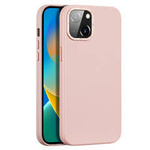 Dux Ducis Grit Ledertasche für iPhone 14 Elegante Kunstlederhülle (MagSafe-kompatibel) Pink