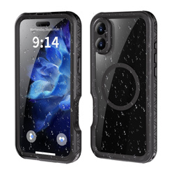 Futerał wodoodporny SHELLBOX GT kompatybilny z MagSafe do IPHONE 16 Plus czarny