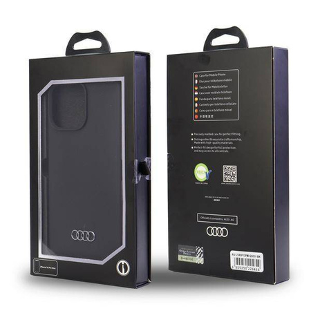 Audi Silicone Case iPhone 13 Pro Max 6.7&quot; black/black hardcase AU-LSRIP13PM-Q3/D1-BK