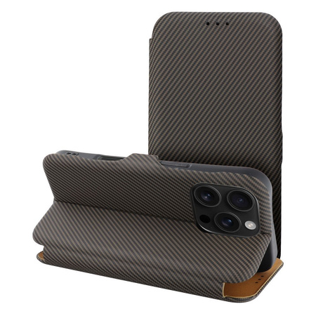 Kabura FOLIO Side Magnet do IPHONE 16 PRO MAX brązowy