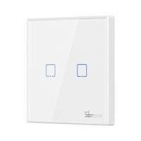 Sonoff T2EU2C-RF dwukanałowy dotykowy włącznik światła przełącznik przycisk Wi-Fi na pilot 433 MHz biały (M0802030010)