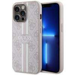 Guess GUHMP13XP4RPSP iPhone 13 Pro Max 6,7" różowy/pink hardcase 4G Printed Stripes MagSafe