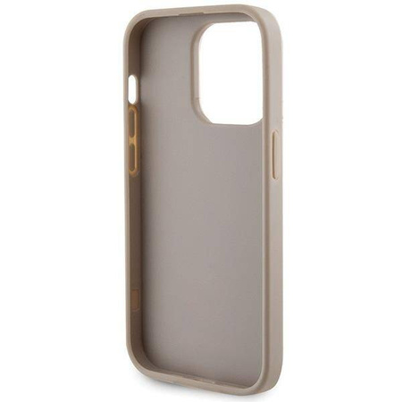 Guess GUHCP15XPS4DGPD iPhone 15 Pro Max 6,7&quot; Gold/Gold Hardcase Strass Metall Logo