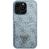 Case IPHONE 13 PRO Guess Hardcase 4G Triangle Logo Cardslot (GUHCP13LP4TPB) blue