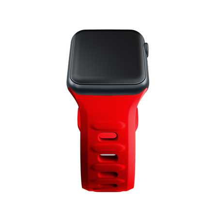 3MK Silicone Watch Strap czerwony/red dla Apple Watch 42/44/45/49mm