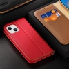 Dux Ducis Hivo echt Leder booktype case schutzhülle aufklappbare hülle für iPhone 14 braun