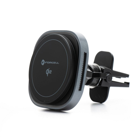 FORCELL F-GRIP Air Mag (F-07) Qi2 uchwyt z ładowaniem indukcjnym do kratki kompatybilny z MagSafe srebrny