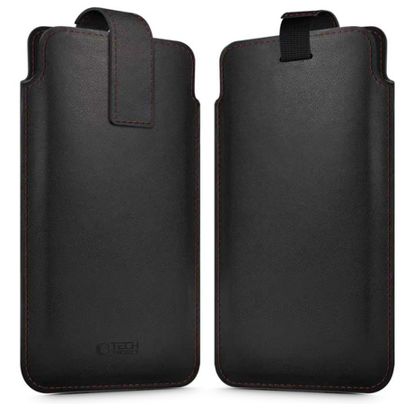 TECH-PROTECT SM65 UNIVERSAL PHONE POUCH 6.0-6.9 INCH BLACK/RED
