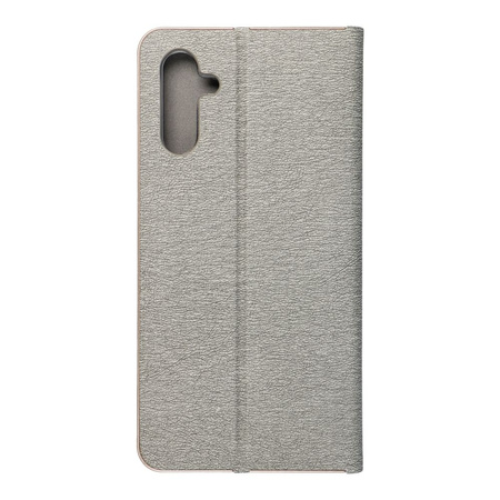 Kabura LUNA Book Gold do SAMSUNG A13 5G / A04S srebrny