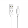 Kabel 2A 1m USB - Lightning USAMS U-Turn IPUSBXD02 (US-SJ097) biały