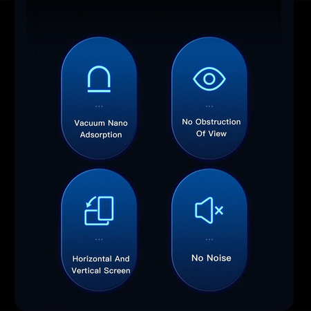 FORCELL F-Grip MagLuxe uchwyt samochodowy do szyby/deski/kratki magnetyczny czarny